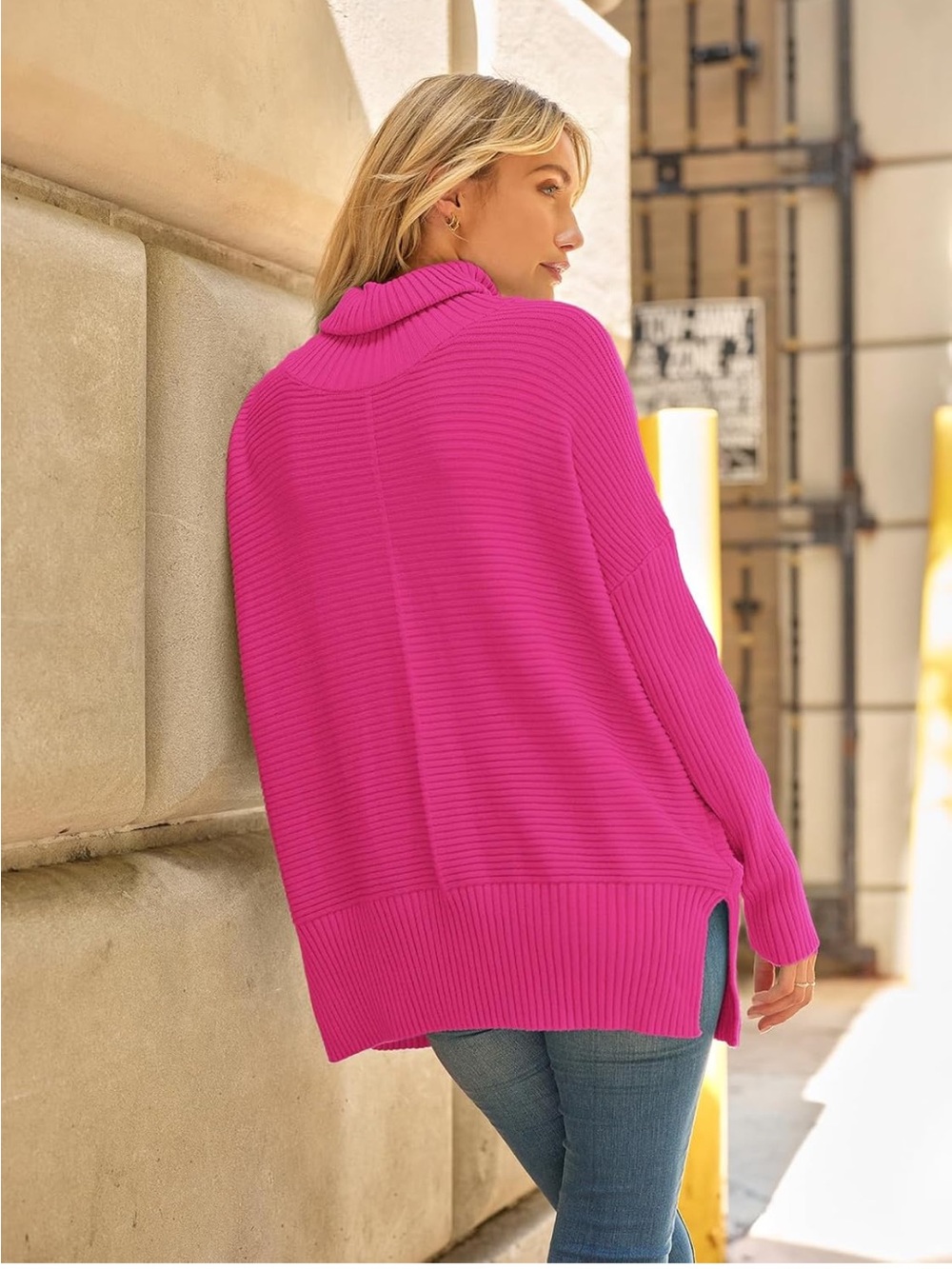 LILLUSORY Ribbed Turtleneck Sweater - Picture 2 of 7